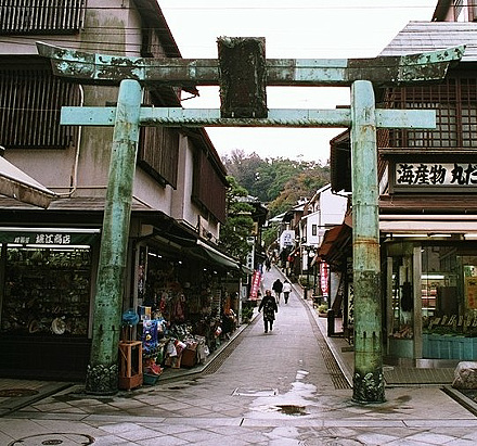 江の島鳥居の写真